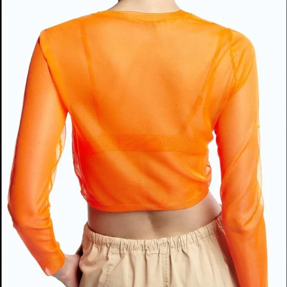 Zara Semi-Sheer Knit Top - Picture 6 of 6